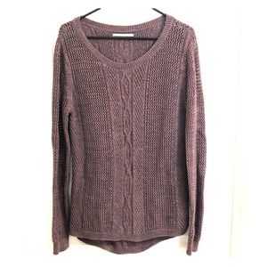 Purple Rubbish Knit Sweater